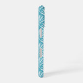 Kust Turquoise Blau Bloemrijke Schelp Kunst iPhone 16 Hoesje (Rechterkant)