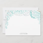 kust turquoise Stationery Note Kaart Notitiekaartje (Voorkant)