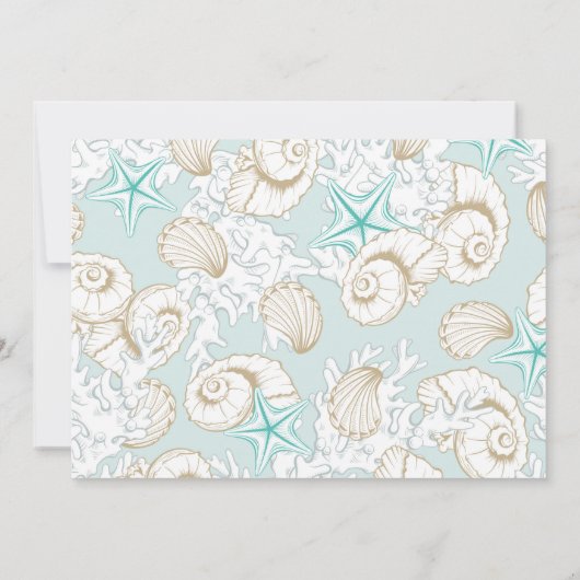 kust turquoise Stationery Note Kaart Notitiekaartje (Achterkant)