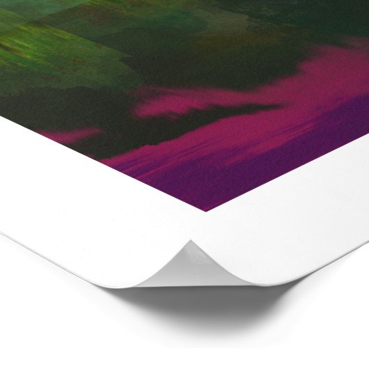 Kust uitzicht abstract landschap poster (Hoek)