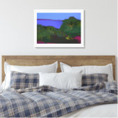 Kust uitzicht schilderij canvas afdruk (Insitu (Slaapkamer))