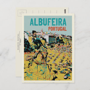 kust van Albufeira Algarve Lagos Portugal Briefkaart