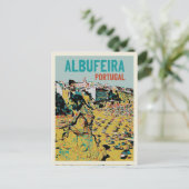 kust van Albufeira Algarve Lagos Portugal Briefkaart (Staand voorkant)
