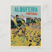 kust van Albufeira Algarve Lagos Portugal Briefkaart (Voorkant)
