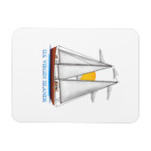 Kust van Amerikaanse Maagdeneilanden Nautical Zeil Magneet (Horizontaal)