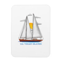 Kust van Amerikaanse Maagdeneilanden Nautical Zeil