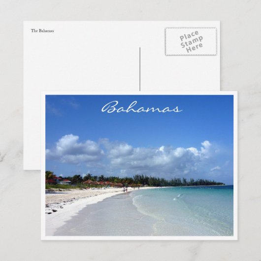 kust van bahamas briefkaart (Voorkant / Achterkant)