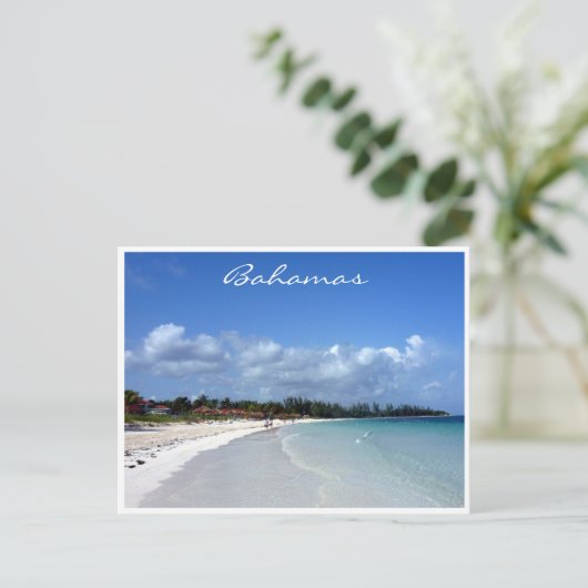 kust van bahamas briefkaart (Staand voorkant)