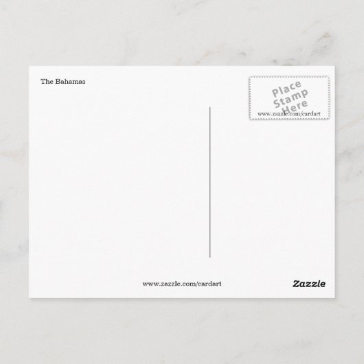 kust van bahamas briefkaart (Achterkant)