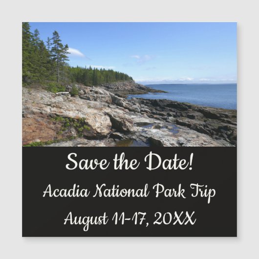 Kust van Bar Island in Acadia National Park (Voorkant)