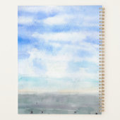 kust van Brighton waterverf met de hand geschilder Planner (Achterkant)