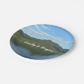 Kust van British Columbia in Schilderachtig Canada Papieren Bordje (Gekanteld)