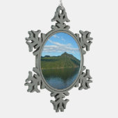 Kust van British Columbia in Schilderachtig Canada Tin Sneeuwvlok Ornament (Links)