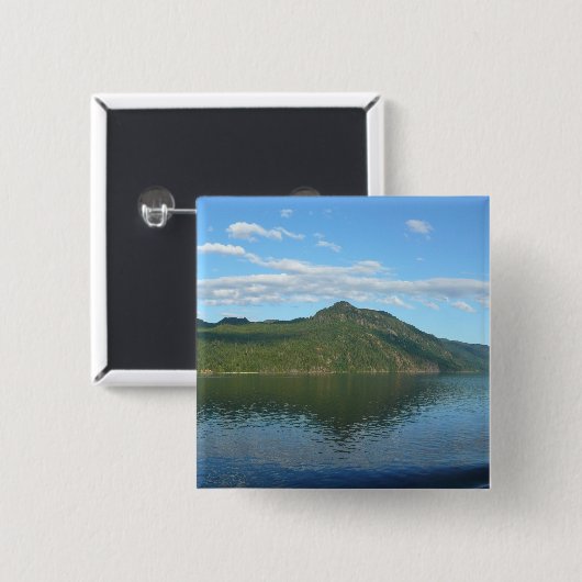 Kust van British Columbia in Schilderachtig Canada Vierkante Button 5,1 Cm (Voorkant /achterkant)