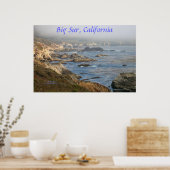 Kust van Californië - Big Sur - Poster (Keuken)