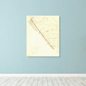 Kust van Californië met San Andreas Rift Canvas Afdruk (Insitu (Houten vloer))