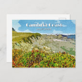 Kust van Cambria Briefkaart (Voorkant / Achterkant)