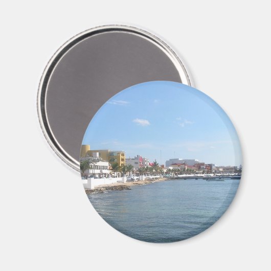 Kust van Cozumel Mexico Magneet (Voorkant / Achterkant)