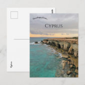 Kust van Cyprus Briefkaart (Voorkant / Achterkant)