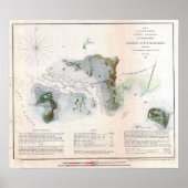  kust van de Cedar-sleuteleilanden in Florida Poster (Voorkant)