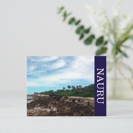kust van de nauru briefkaart (Staand voorkant)