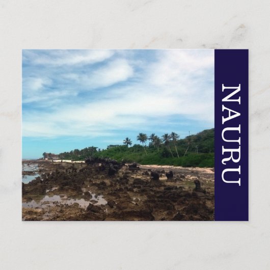 kust van de nauru briefkaart (Voorkant)