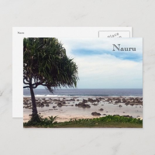kust van de nauru briefkaart (Voorkant / Achterkant)