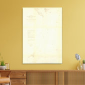 Kust van Delaware, Maryland, pt van Virginia Canvas Afdruk (Insitu (Woonkamer))