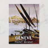 Kust van een meer van Genève, Zwitserland Briefkaart (Voorkant)