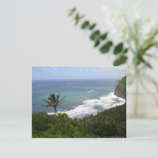 kust van Hawaii Briefkaart (Staand voorkant)
