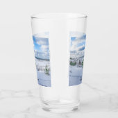 Kust van het Oostzeegebied met sneeuw in de winter Glas (Rechts)