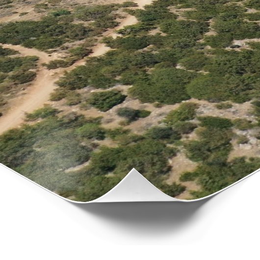 Kust van het schiereiland Akamas, Cyprus Perfect Poster (Hoek)