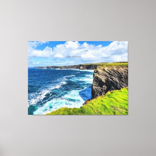 Kust van Ierland, foto, Canvas Afdruk (Voorkant)