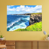 Kust van Ierland, foto, Canvas Afdruk (Insitu (Woonkamer))