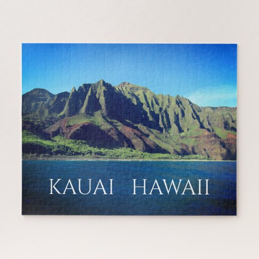 kust van kauai na pali legpuzzel (Horizontaal)