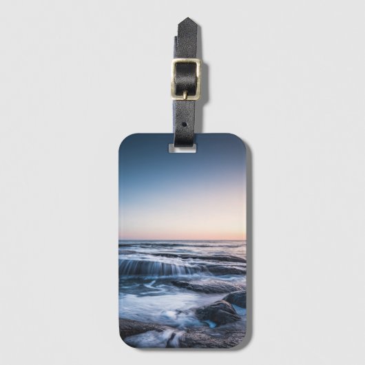 Kust van Lofoten Noorwegen Bagagelabel (Voorkant (verticaal))