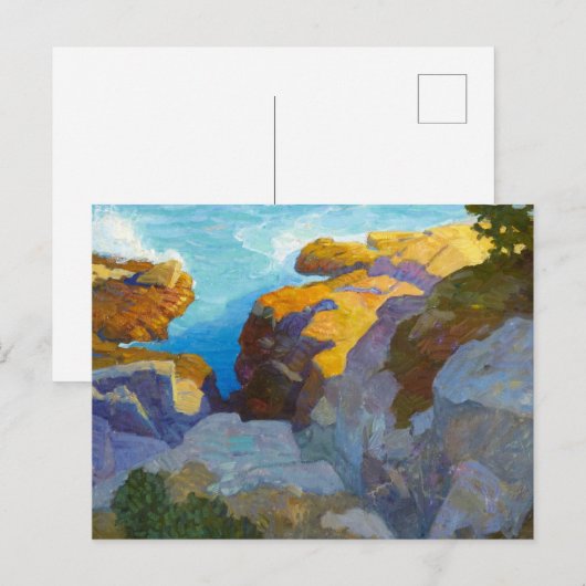 Kust van Maine door Newell Convers Wyeth Briefkaart (Voorkant / Achterkant)