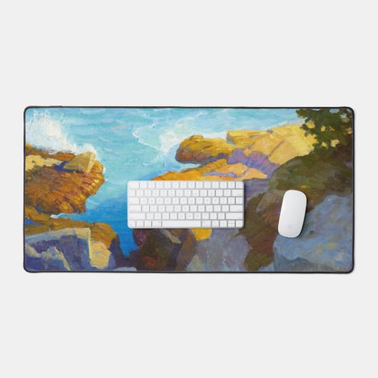 Kust van Maine door Newell Convers Wyeth Bureaumat (Keyboard & Muis)