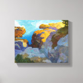 Kust van Maine door Newell Convers Wyeth Canvas Afdruk (Voorkant)