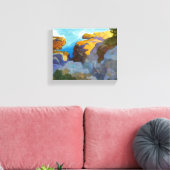 Kust van Maine door Newell Convers Wyeth Canvas Afdruk (Insitu (Woonkamer))