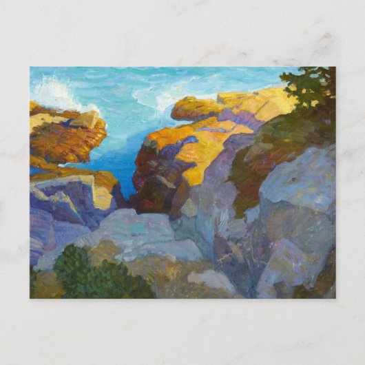 Kust van Maine door Newell Convers Wyeth Feestdagenkaart (Voorkant)