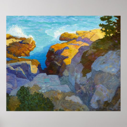 Kust van Maine door Newell Convers Wyeth Poster (Voorkant)