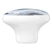 Kust van Maine, Ocean Drawer Knob #5 Keramische Knop (Zijkant)