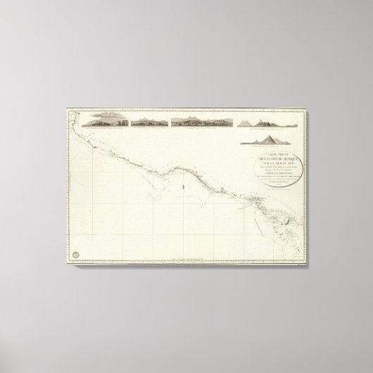 Kust van Mexico Canvas Afdruk (Voorkant)