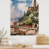 Kust van Morcote, Luganomeer, Zwitserland Poster (Keuken)