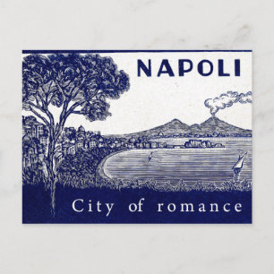 Kust van Napels, Italië, stad, romantiek, vulkaan Briefkaart