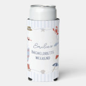 Kust van New England Cape Cod vrijgezellenfeestje Seltzer Blikjeskoeler (Seltzer Voorkant)