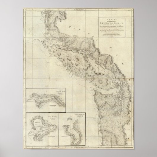 kust van Noord-West-Amerika 2 Poster (Voorkant)
