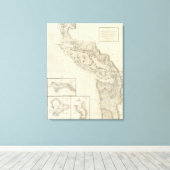 Kust van Noord-West-Amerika Canvas Afdruk (Insitu (Houten vloer))