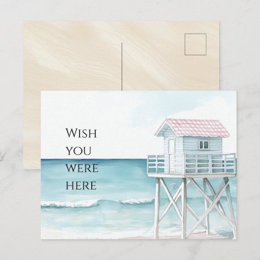 Kust van Ocean Beach Briefkaart (Voorkant / Achterkant)